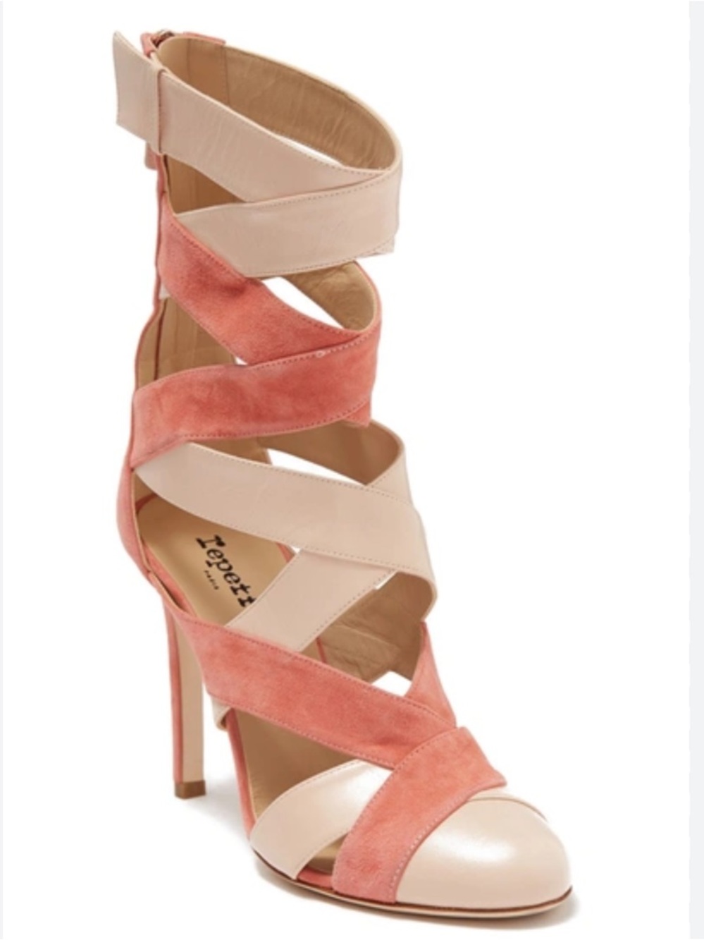 Repetto Le Bondage De Carla Criss-Cross Leather Stiletto Heels